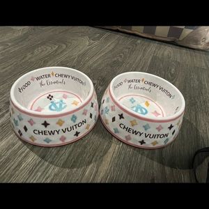 Chewy Vuiton Multicolore Monogram Dog Bowl